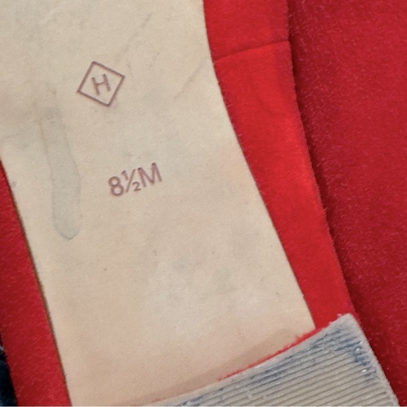 Halogen Women Sz 8.5 M Red Pump Leather Shoes - Picture 10 of 11